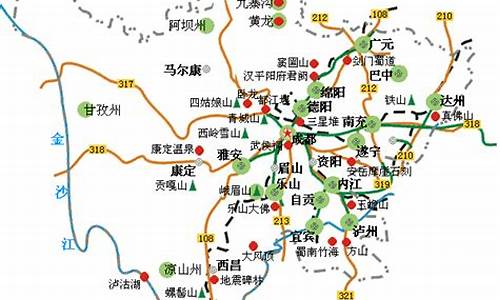 四川旅游景点地图全图_四川旅游景点地图全图可放大